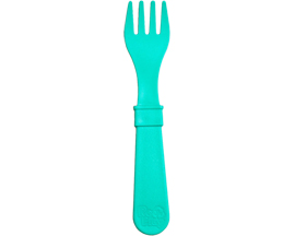 Re-Play® Recycled Plastic Fork - Aqua