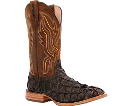 Durango® Men's Premium Exotics™ Dark Brown Pirarucu Western Boots