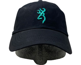 Browning® Atka Lite Buckmark™ Logo Athletic Snapback Hat - Black / Teal