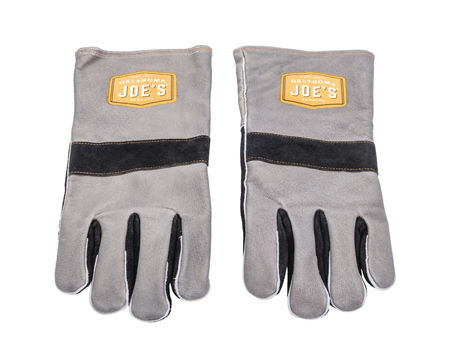 Oklahoma Joe's® Leather Black/Gray Grilling Gloves