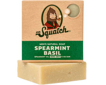 Dr. Squatch® Men's Natural Soap Bar - Spearmint Basil