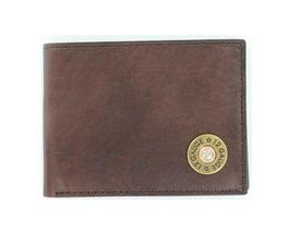 M&F Western Products® Nacona Brown Bullet Bi-Fold Flip Case Rodeo Wallet