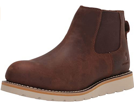 Carhartt® Men's Dark Brown Pull-On Wedge Soft Toe Boots
