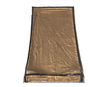 SE® 84" x 36" Bronze Heavy Duty Emergency Aluminized PE Sleeping Bag