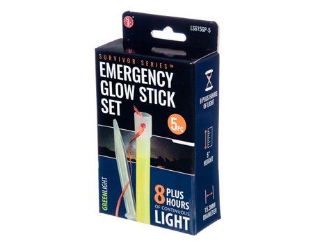 SE® Survivors Emergency Glow Stick 5pk