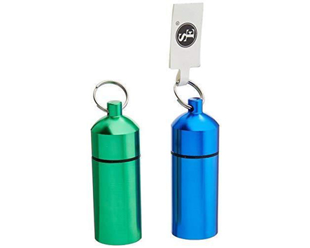 Sona Enterprises® Assorted Waterproof Aluminum ID Holder with Keyring - 2-1/2 in.