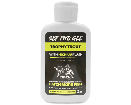 Mack's Lure 2 oz. UV Bait Scents SBF Pro Gel - Trophy Trout