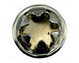 Midwest Fastener®  Chrome Plated Steel Flush Head Hole Plugs