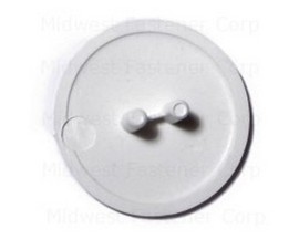 Midwest Fastener® White Knockdown Disc Cover