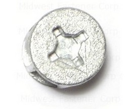 Midwest Fastener® Zinc Alloy Cam Connector Discs - 15mm x 12mm