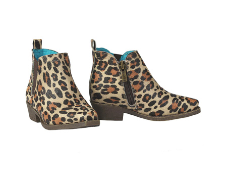 Ariat® Girl's Dixon Lucy Leopard Print Brown Booties