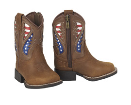 Ariat® Toddler's Lil' Stompers George Boots - Brown