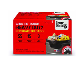 Iron-Hold® Heavy Duty 55 Gallon Contractor Bags