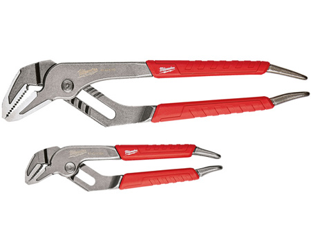 Milwaukee® 2-piece Comfort Grip Straight Jaw Pliers Set