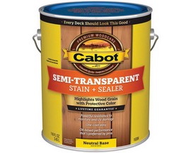 Cabot® #16306 1-gallon Semi-Transparent Neutral Base Deck & Siding Stain