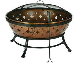 Living Accents 35.8 in. Steel Noma Round Fire Pit