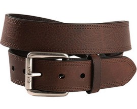 Ariat® Men's Triple Stitched Leather Belt - Dark Brown