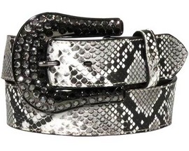 Nocona® Women's Snake Skin Printed Leather Belt