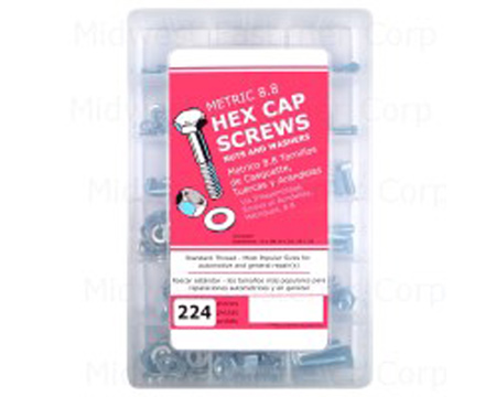 Midwest Fastener® Metric 8.8 Hex Cap Screws , Nuts And Washers