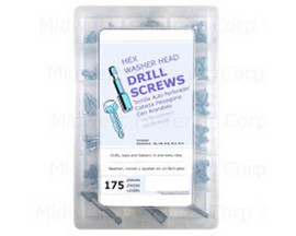 Midwest Fastener® Hex Washer Head Drill Screws - 175 count