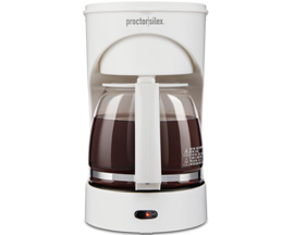 Proctor Silix® 12 Cup White Coffee Maker