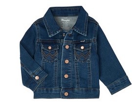 Wrangler® Baby Boy Long Sleeve Classic Denim Jacket - Dark Blue