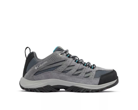 Columbia® Women's Crestwood Hiking Shoes in Graphite/Pacific Rim - Wide