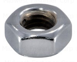 Midwest Fastener® Chrome Plated Hex Nuts Metric
