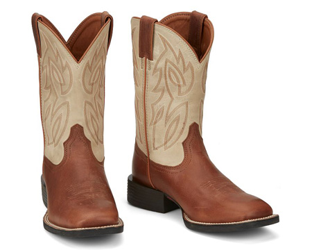 Justin® Men's Canter Western Boots in Whiskey (Brown)