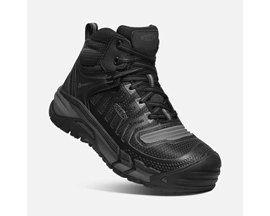Keen Utility® Men's Kansas City Mid Carbon-Fiber Toe Work Shoes in Black/Gun Metal