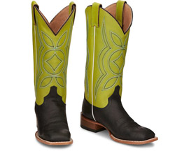 Justin® Women's Minick Western Boots in Lime Green