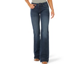 Wrangler® Women's Retro® Mae Wide Leg Trouser Jeans - Shelby Wash