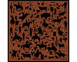 Wyoming Traders® 42 in. Cowboy Silhouette Wild Rag - Rust