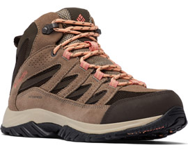 Columbia® Women's Crestwood Mid Waterproof Hiking Boot - Cordovan/Mud