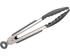 Tovolo® Mini Silicone Tongs - Charcoal