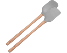 Tovolo® Mini Silicone Spatula & Spoonula Set - Oyster Gray