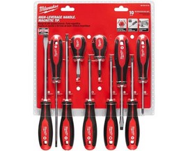 Milwaukee® 10-Piece Phillips and Slotted Screwdriver Set - 3 to 8 in.