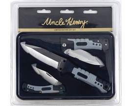 Uncle Henry® Limited Edition 3-piece Tactical Knife Gift Set with ABS Handles