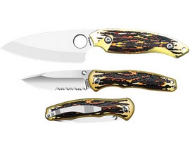 Uncle Henry® 2-piece Hunting Knife Set with Staglon Handles