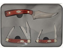 Old Timer® Limited Edition 3-piece Sharpfinger Knife Gift Set with Rose Wood Handles