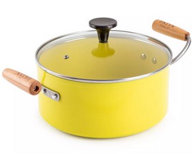 Brooklyn Steel Co. 5 qt. Atmosphere Nonstick Dutch Oven - Yellow