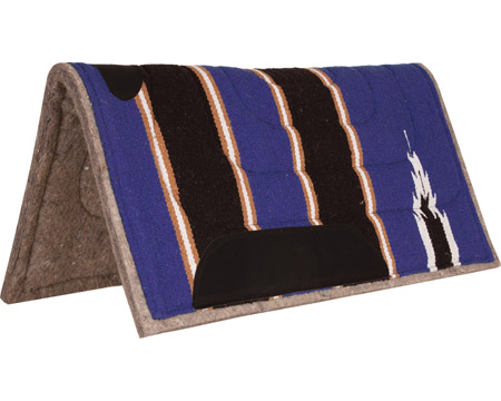 Mustang Manufacturing Navajo Top Felt Saddle Pad - Purple