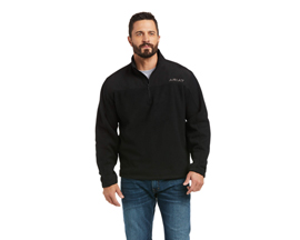 Ariat® Men's Basis 2.0 1/4 Zip Sweatshirt in Black