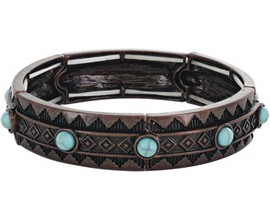 Montana Silversmiths® Attitude Rumbling Earth Elastic Bracelet