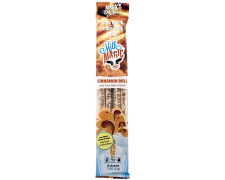 Milk Magic® 4-pack Milk Flavoring Straws - Cinnamon Roll