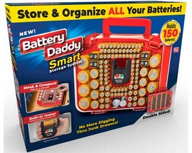 As Seen on TV® Battery Daddy 150-piece Smart Storage Carry Case