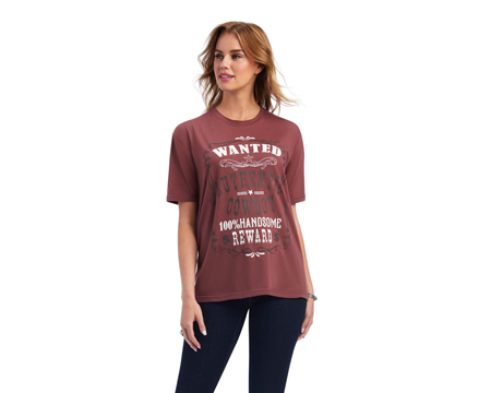 Ariat® Women's Wanted Short Sleeve T-Shirt in Wild Ginger