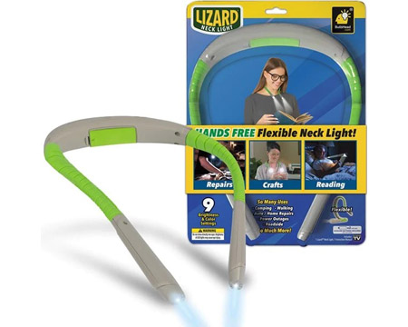 As Seen on TV® Lizard Hands-Free Flexible Neck Light - 1 pack