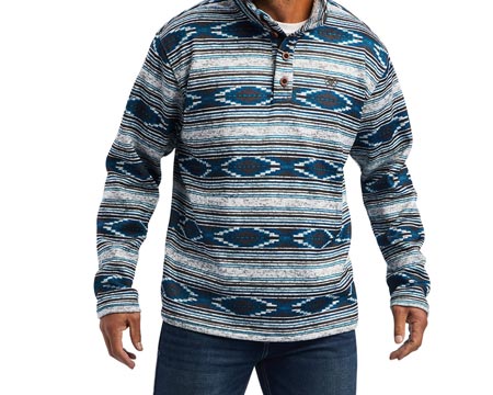 Ariat® Men's Wesley Sweater in Medium Grey Serape