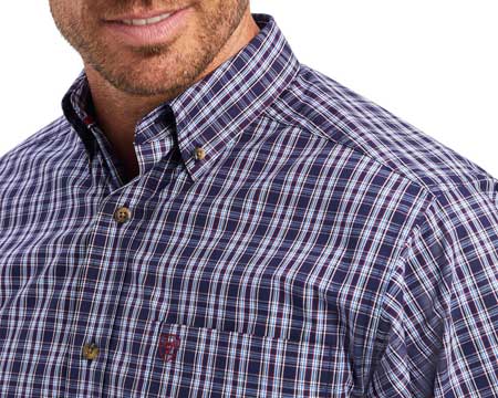 Ariat® Men's Pro Series Noell Fitted Shirt in Maritime Blue
